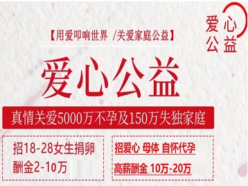 大方捐卵助孕生子 爱心志愿者招募
